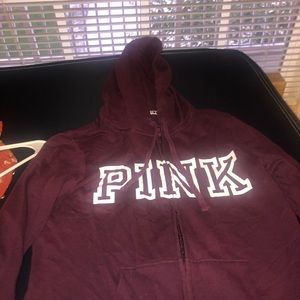 PINK zipup hoodie